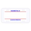 Personalized 3 X 6 Heavy Duty Plastic License Plate Thumbnail