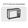 4 X 7 Aluminum License Plate  Thumbnail