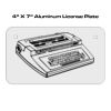 4 X 7 Aluminum License Plate  Thumbnail