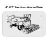 4 X 7 Aluminum License Plate  Thumbnail