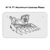 4 X 7 Aluminum License Plate  Thumbnail