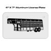 4 X 7 Aluminum License Plate  Thumbnail