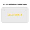 4 X 7 Aluminum License Plate  Thumbnail