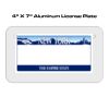 4 X 7 Aluminum License Plate  Thumbnail