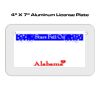 4 X 7 Aluminum License Plate  Thumbnail