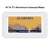 4 X 7 Aluminum License Plate  Thumbnail