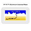 4 X 7 Aluminum License Plate  Thumbnail