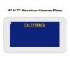 4 X 7 Aluminum License Plate  Thumbnail