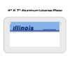 4 X 7 Aluminum License Plate  Thumbnail