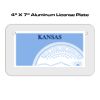 4 X 7 Aluminum License Plate  Thumbnail