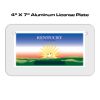 4 X 7 Aluminum License Plate  Thumbnail