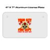 4 X 7 Aluminum License Plate  Thumbnail