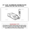 6 X 12 Full Size Aluminum License Plate for Cars and Trucks  Thumbnail