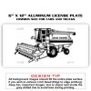 6 X 12 Full Size Aluminum License Plate for Cars and Trucks  Thumbnail