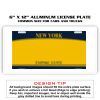 6 X 12 Full Size Aluminum License Plate for Cars and Trucks  Thumbnail