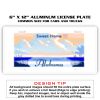 6 X 12 Full Size Aluminum License Plate for Cars and Trucks  Thumbnail