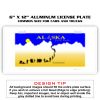 6 X 12 Full Size Aluminum License Plate for Cars and Trucks  Thumbnail