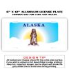 6 X 12 Full Size Aluminum License Plate for Cars and Trucks  Thumbnail