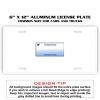 6 X 12 Full Size Aluminum License Plate for Cars and Trucks  Thumbnail