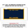 6 X 12 Full Size Aluminum License Plate for Cars and Trucks  Thumbnail