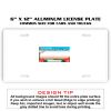 6 X 12 Full Size Aluminum License Plate for Cars and Trucks  Thumbnail