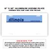 6 X 12 Full Size Aluminum License Plate for Cars and Trucks  Thumbnail