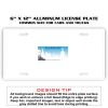 6 X 12 Full Size Aluminum License Plate for Cars and Trucks  Thumbnail