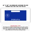 6 X 12 Full Size Aluminum License Plate for Cars and Trucks  Thumbnail